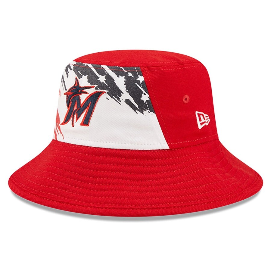 

Панама New Era Miami Marlins, красный