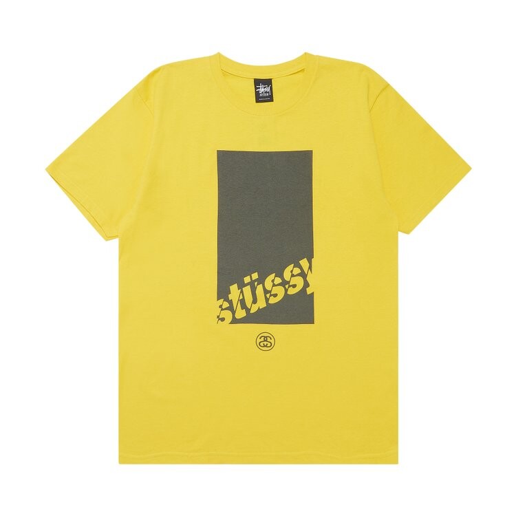 

Футболка Stussy Tall Box 'Gold', желтый