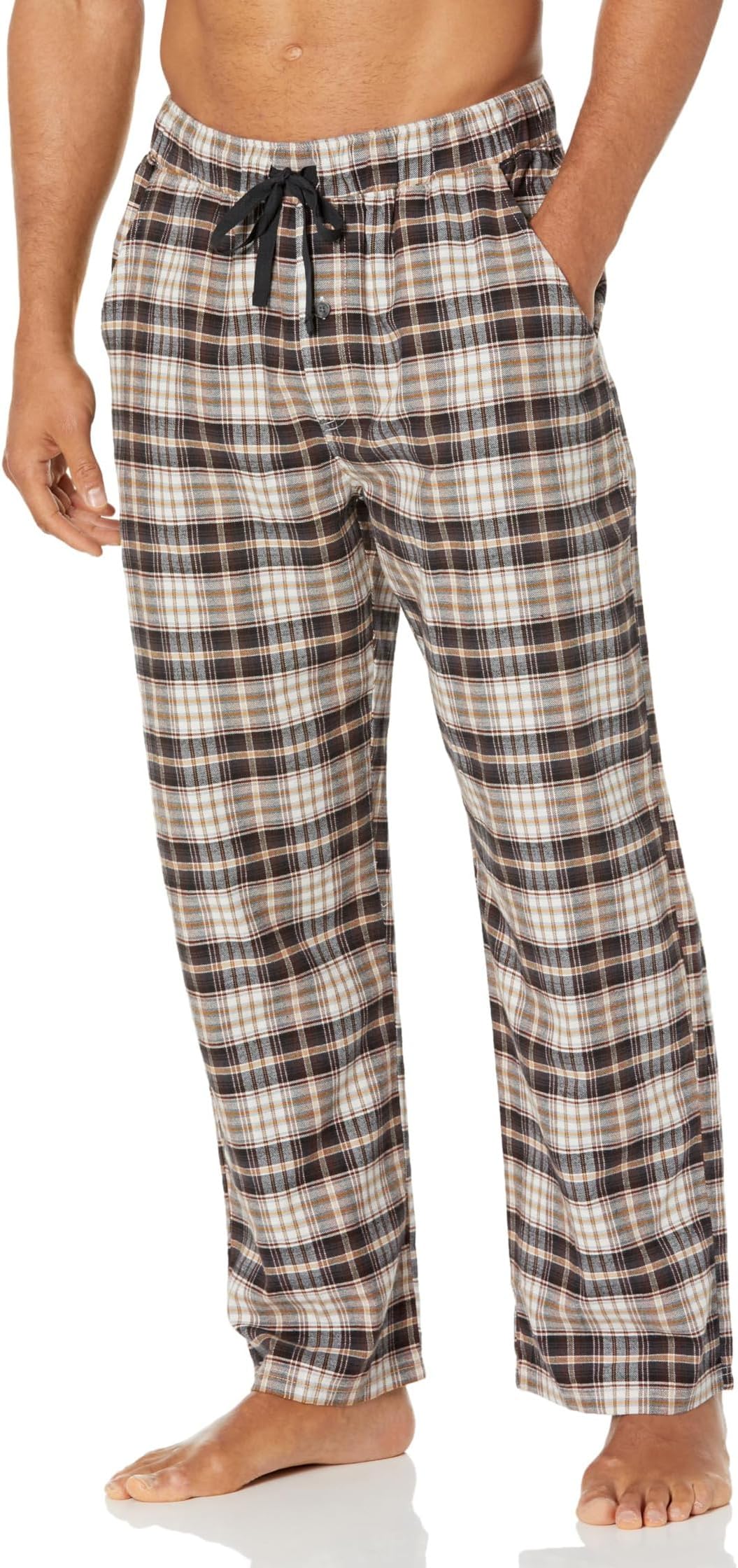 классные и удобные пижамные брюки jockey цвет snowfall plaid print Пижамные брюки Pendleton, цвет Tan/Brown/Black Plaid