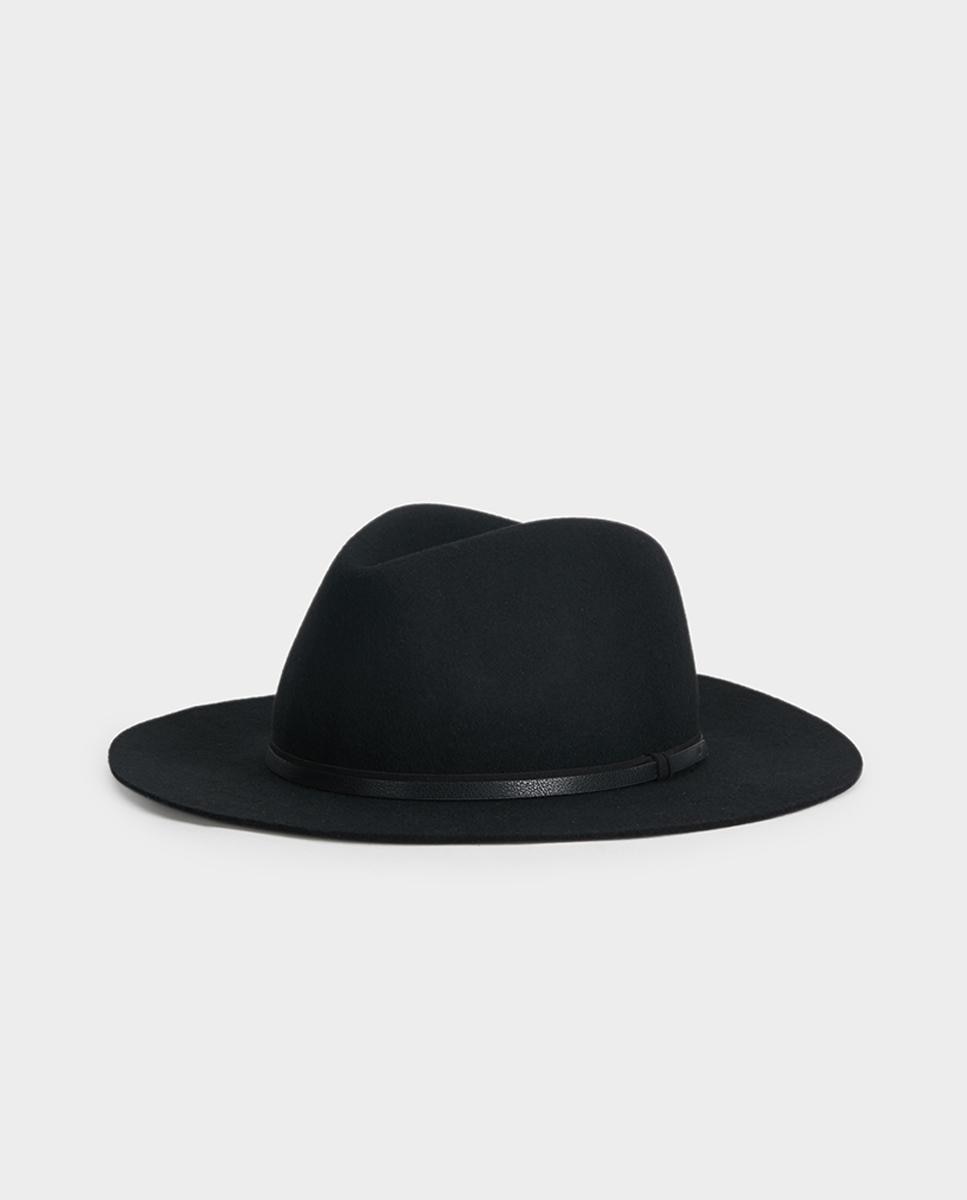 цена Однотонная черная женская шляпа Parfois, черный