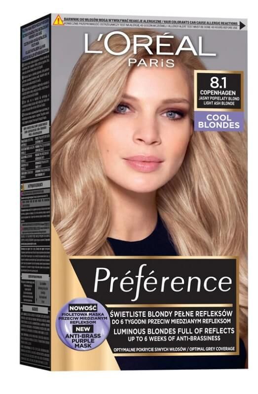L’Oréal Preference 8.1 Copenhague краска для волос, 1 шт.