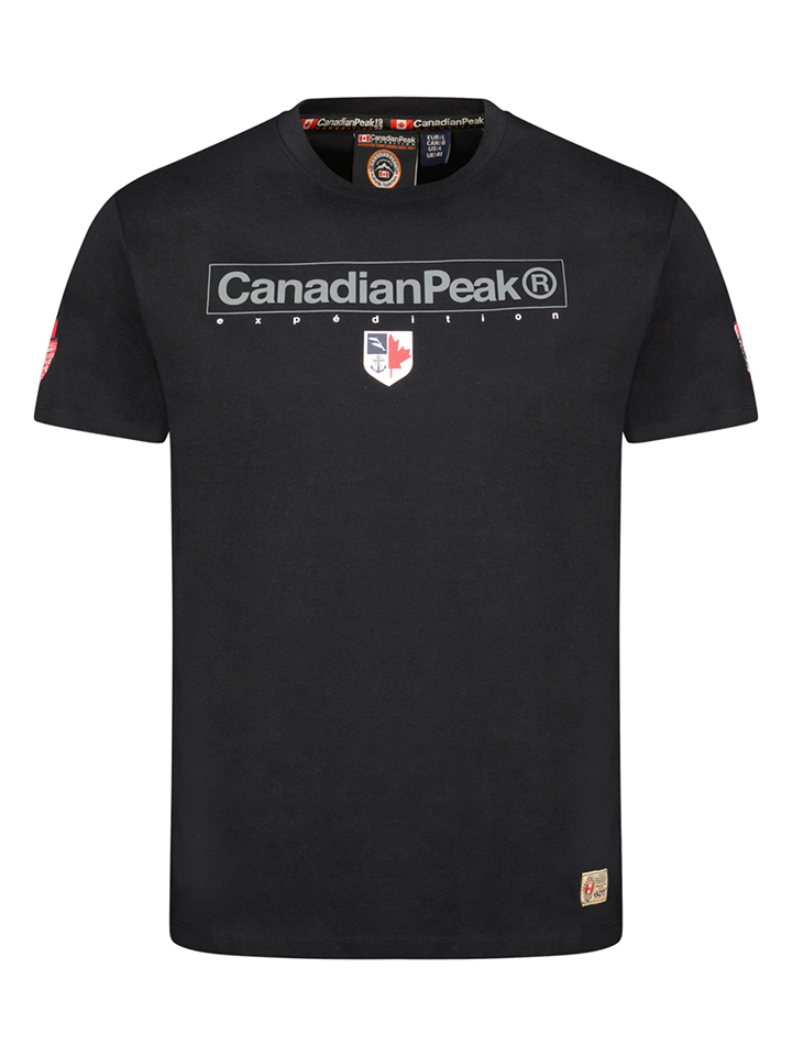 Футболка Canadian Peak, черный брюки спортивные canadian peak canadian peak ca100ematho7