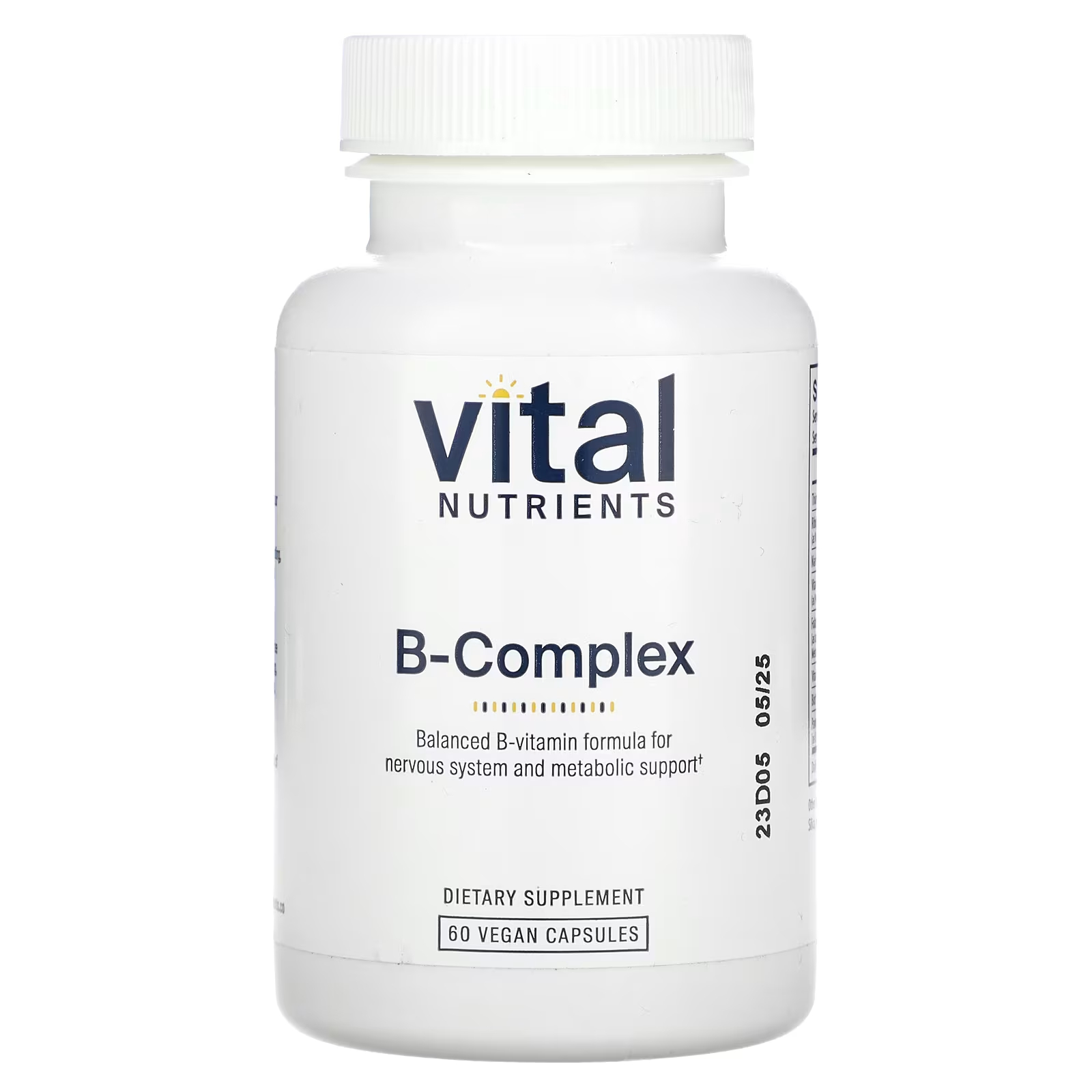 Комплекс витаминов группы B Vital Nutrients, 60 капсул комплекс витаминов группы b designs for health b supreme 60 капсул