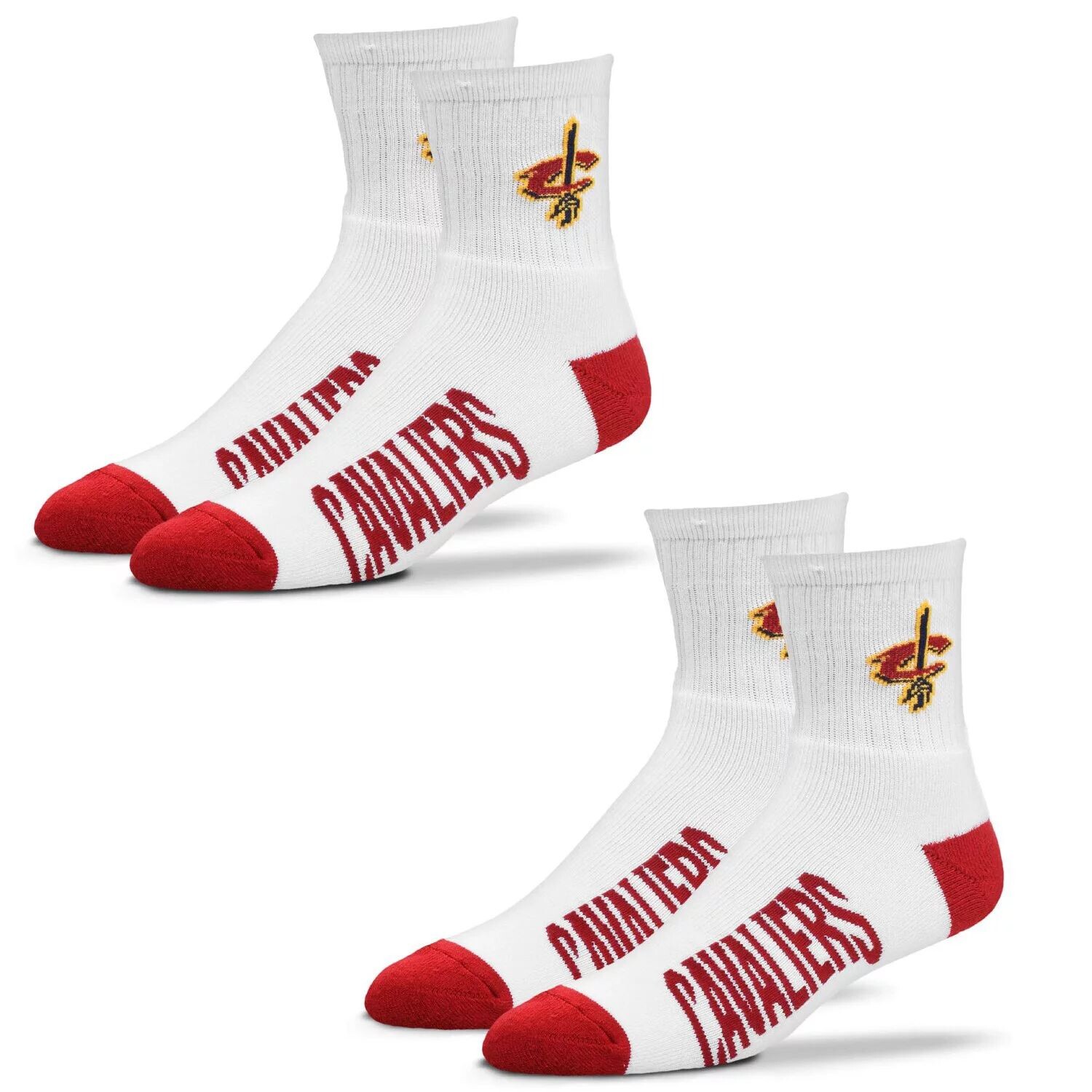 

Женские носки для босых ног Cleveland Cavaliers, 2 пары четверть длины