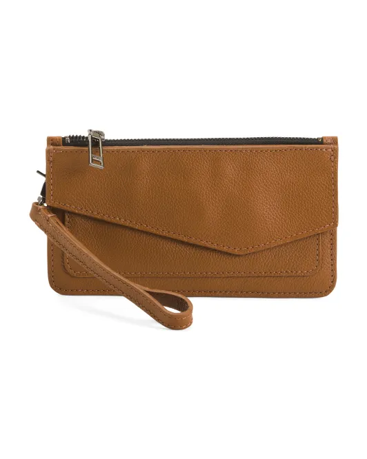 

Кожаный кошелек Cobble Hill на руку Botkier, кофе