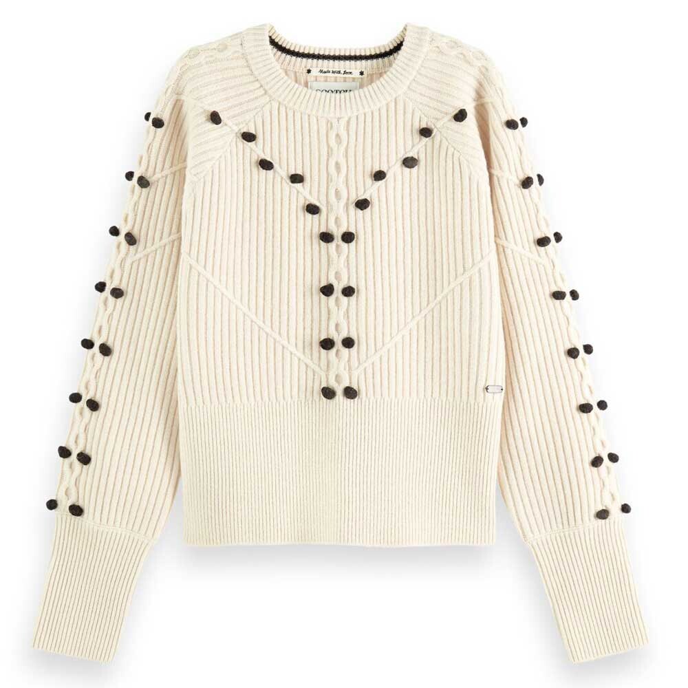 

Свитер Scotch & Soda Stitch And Bobble Placement, бежевый