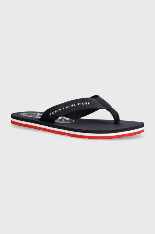 

Шлепанцы GLOBAL STRIPES FLAT BEACH SANDAL Tommy Hilfiger, темно-синий