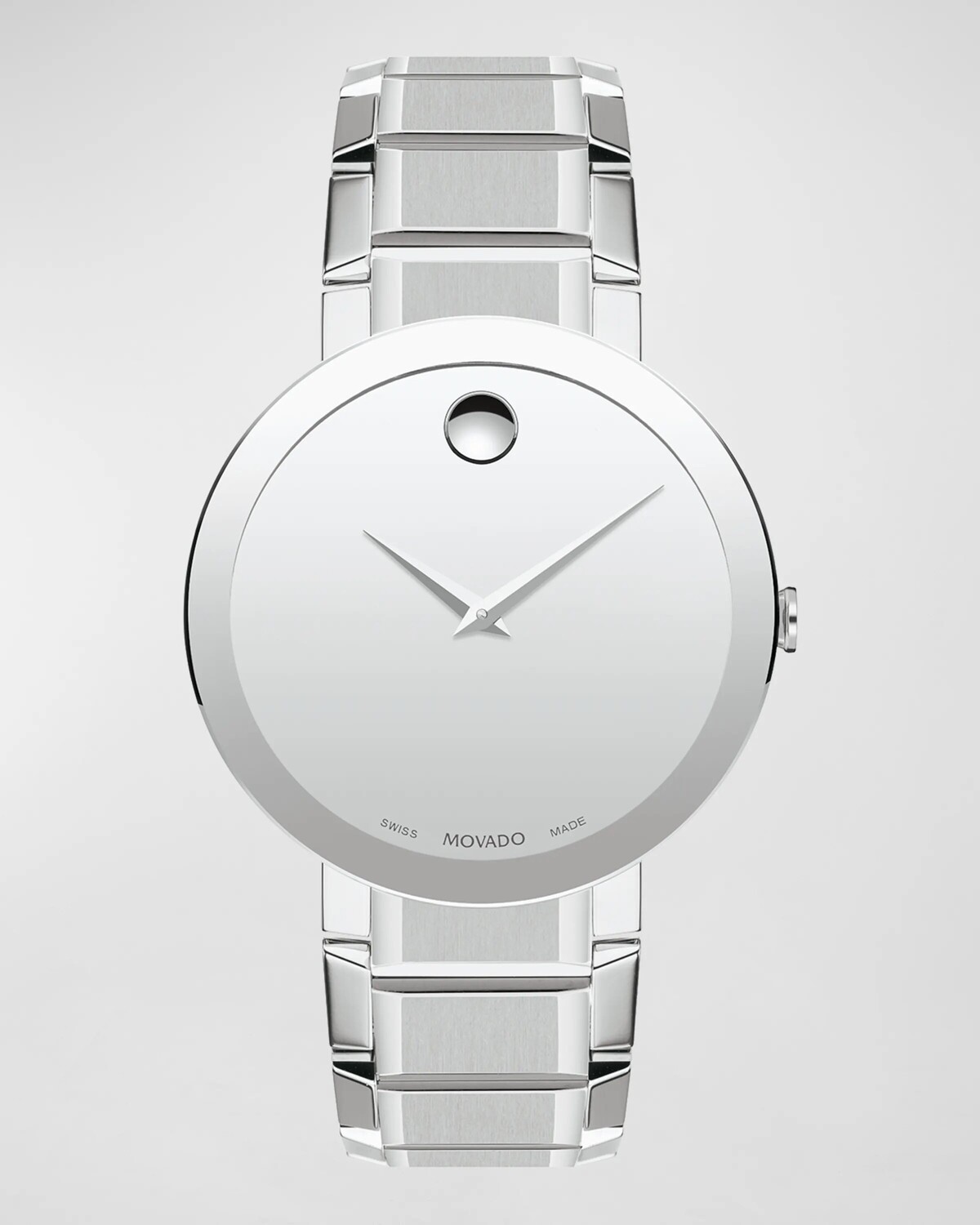 

Мужские часы с сапфировым браслетом из нержавеющей стали Movado, цвет Silver