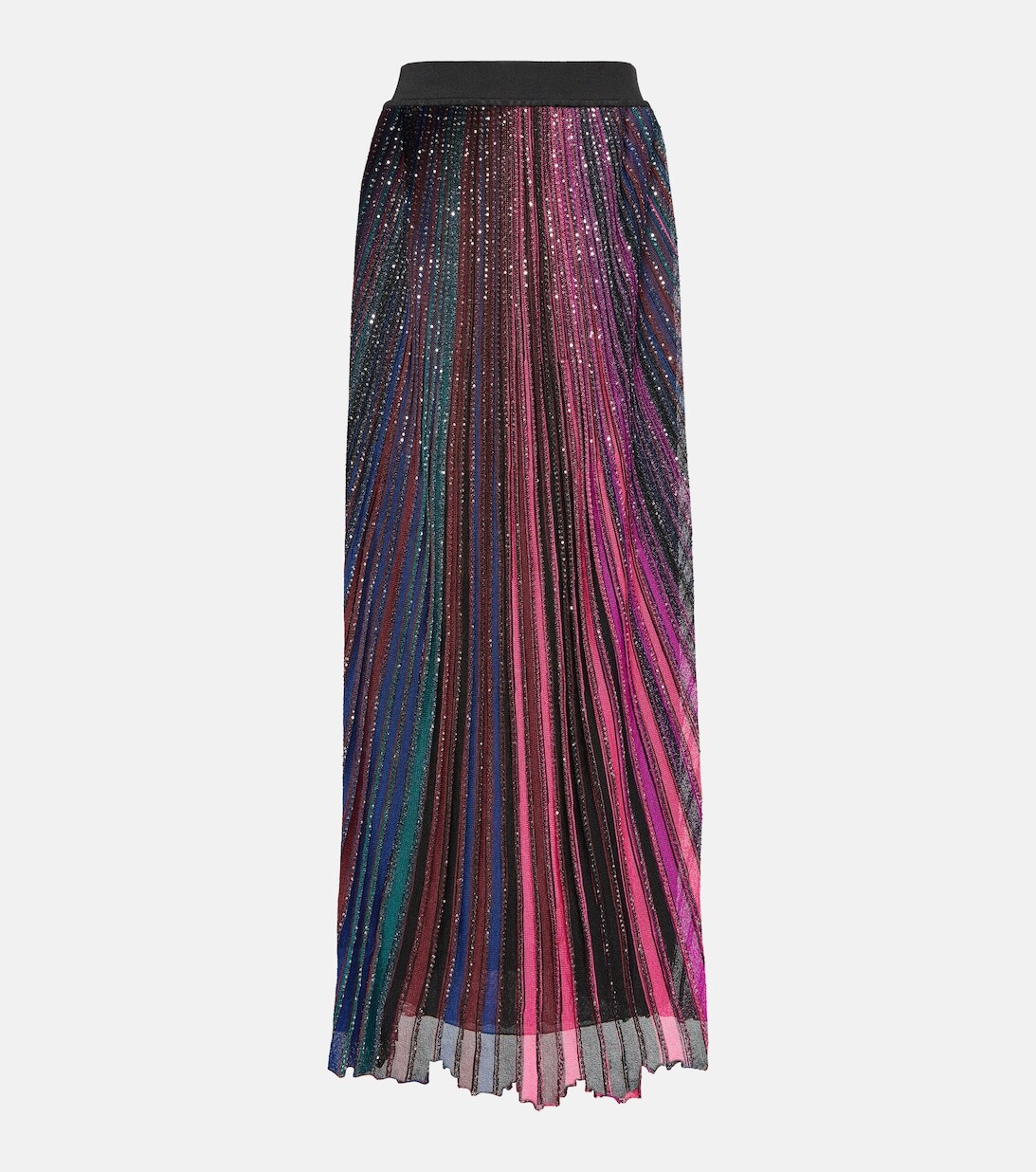 

Юбка макси в полоску с пайетками MISSONI, разноцветный