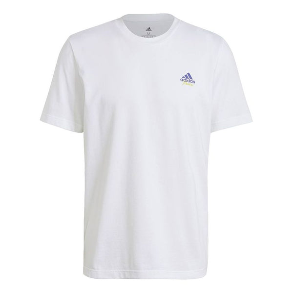Футболка adidas Tennis Sports Back Printing Round Neck Short Sleeve White, белый
