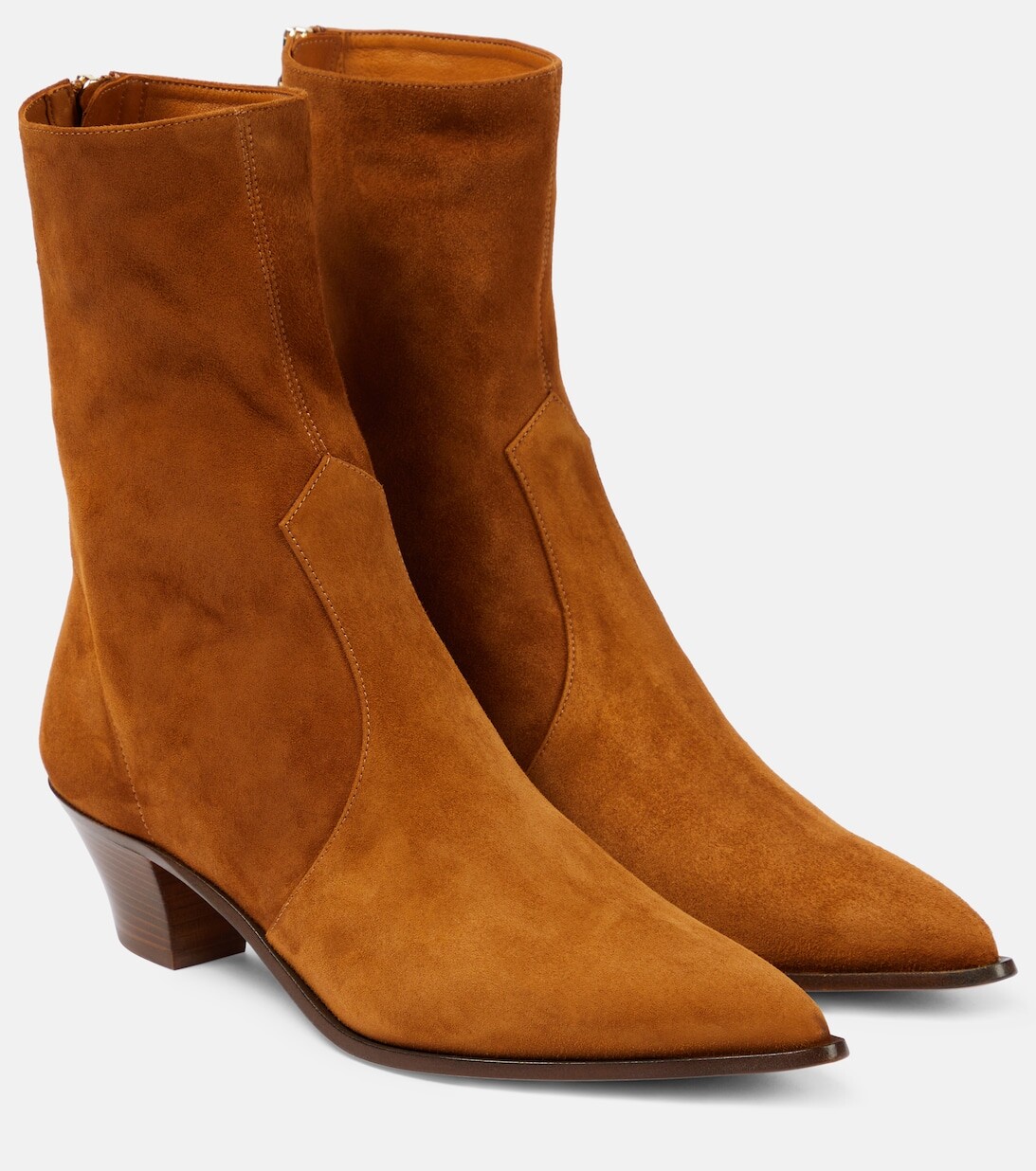

Замшевые ботильоны Brunswick Aquazzura, коричневый
