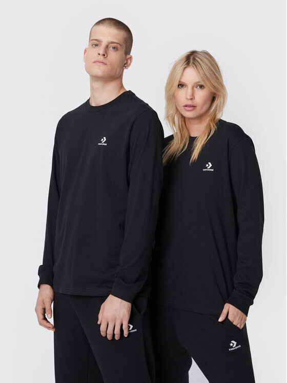 

Стандартный крой с длинным рукавом Converse, черный