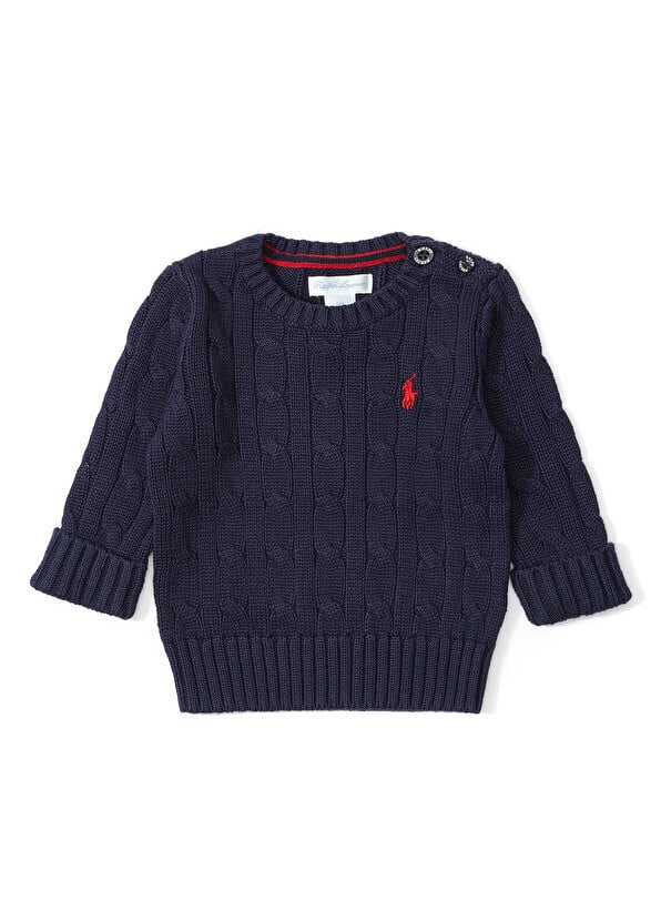 

Темно-синий свитер для мальчика с логотипом Polo Ralph Lauren
