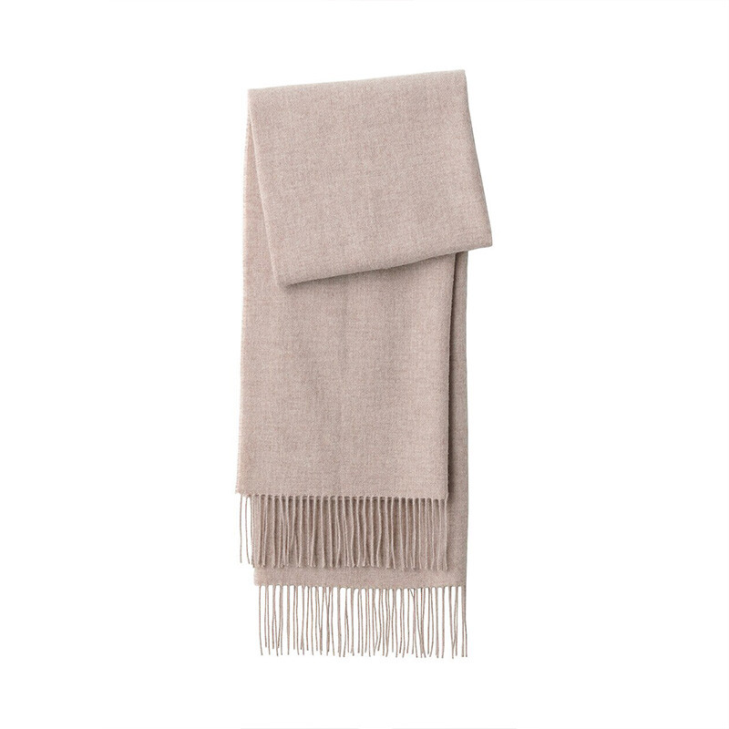 

Шарф Muji с бахромой, темно-синий