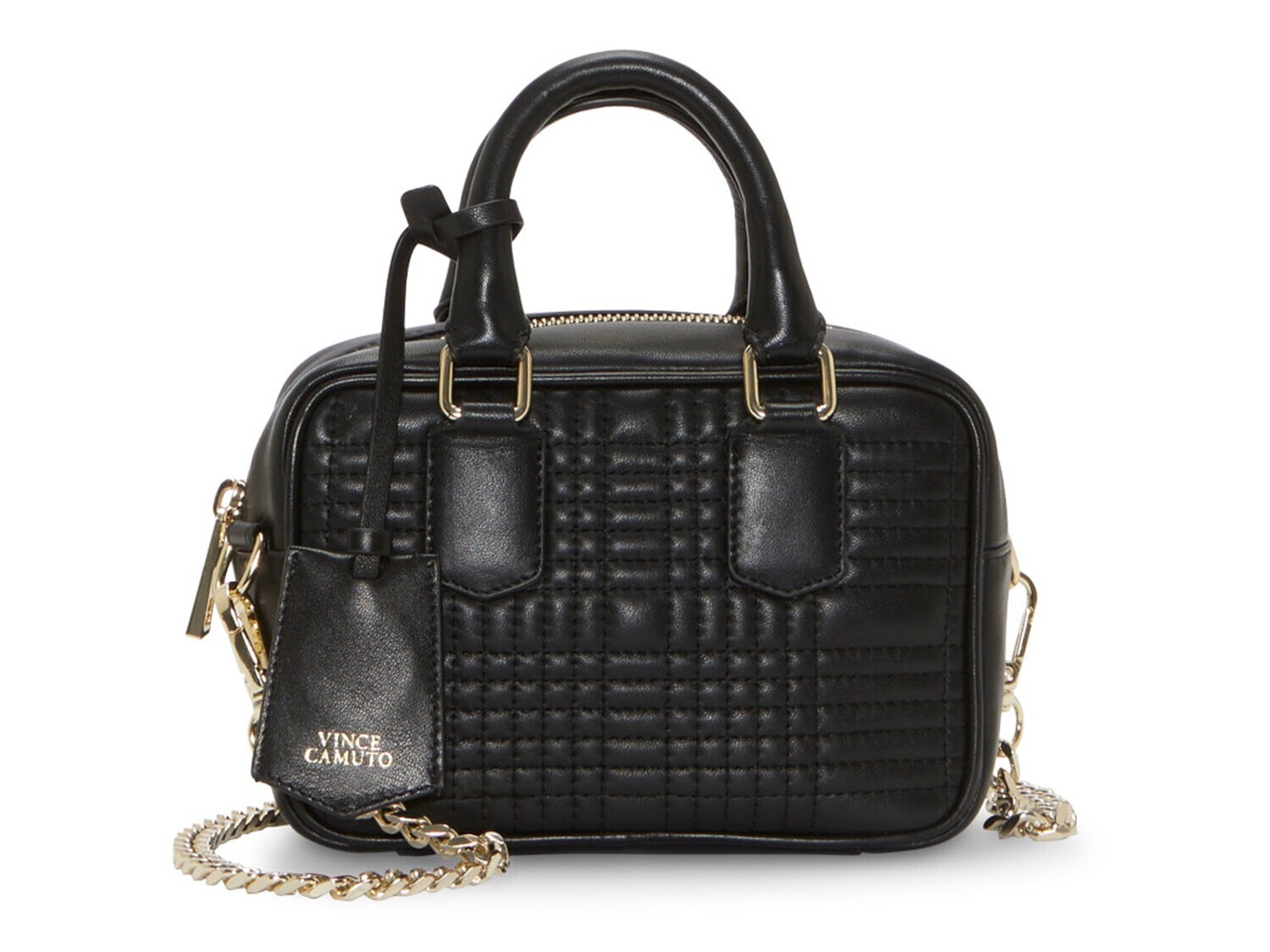 

Кожаная мини-сумка Vince Camuto Barb, черный