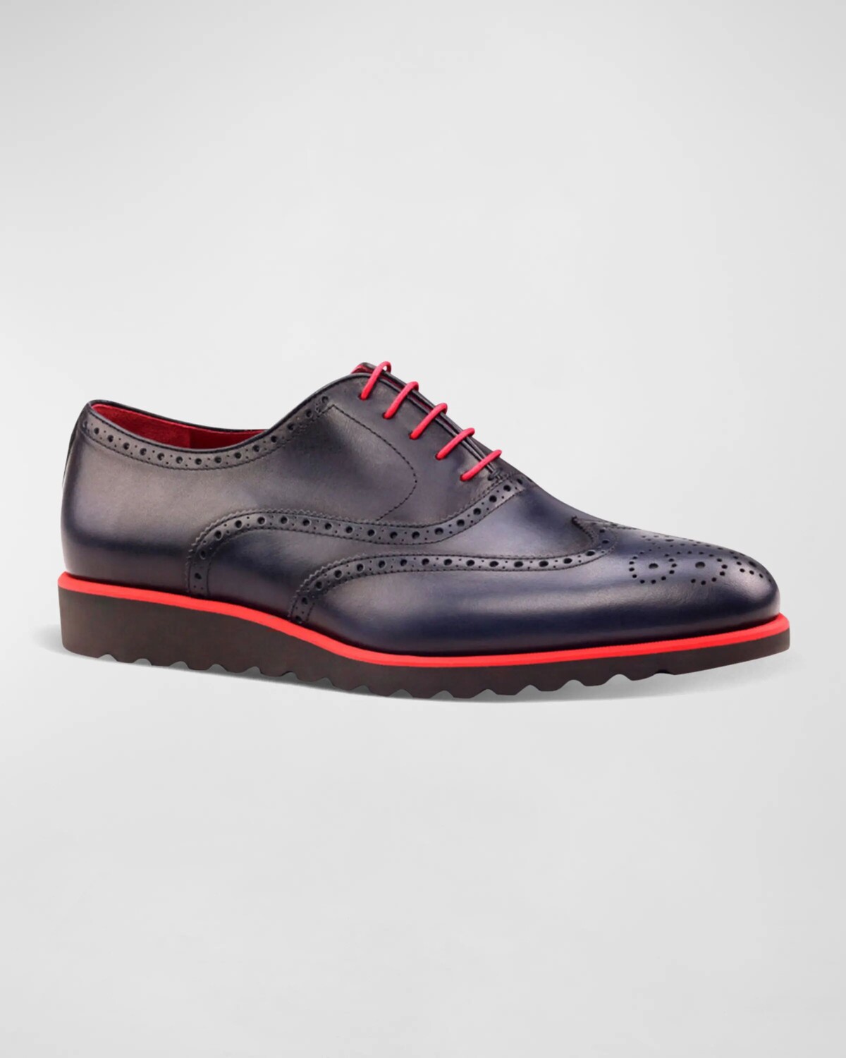 

Мужские кожаные оксфорды на платформе Trax с Wing-Tip Ike Behar, цвет Burgundy