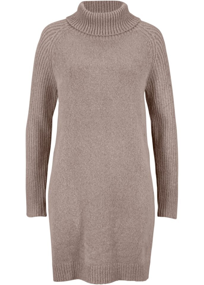 

Длинный свитер с водолазкой Bpc Bonprix Collection, коричневый