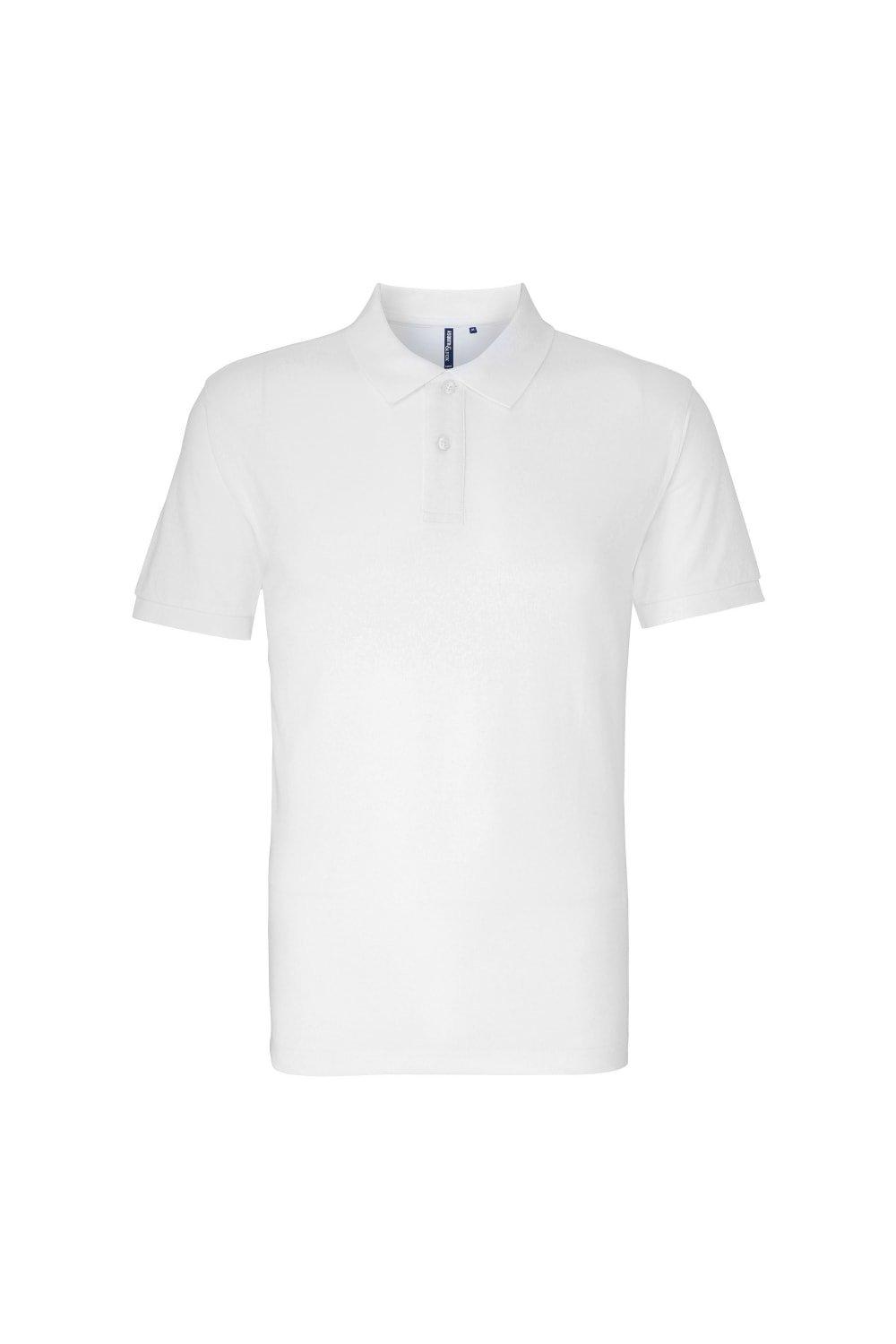 Простая рубашка-поло с короткими рукавами Asquith & Fox, белый цена и фото