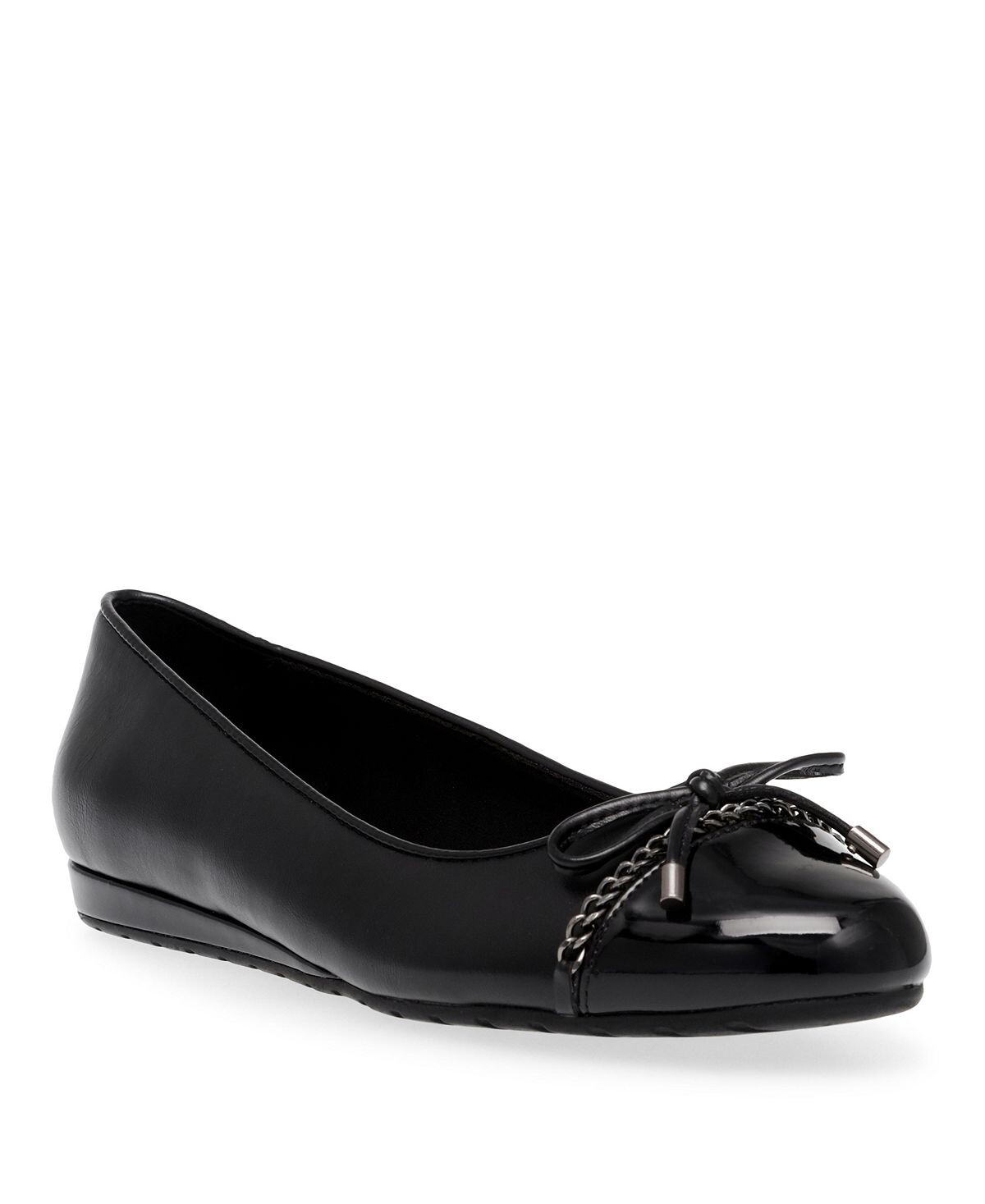 

Женские двускатные балетки Anne Klein, черный