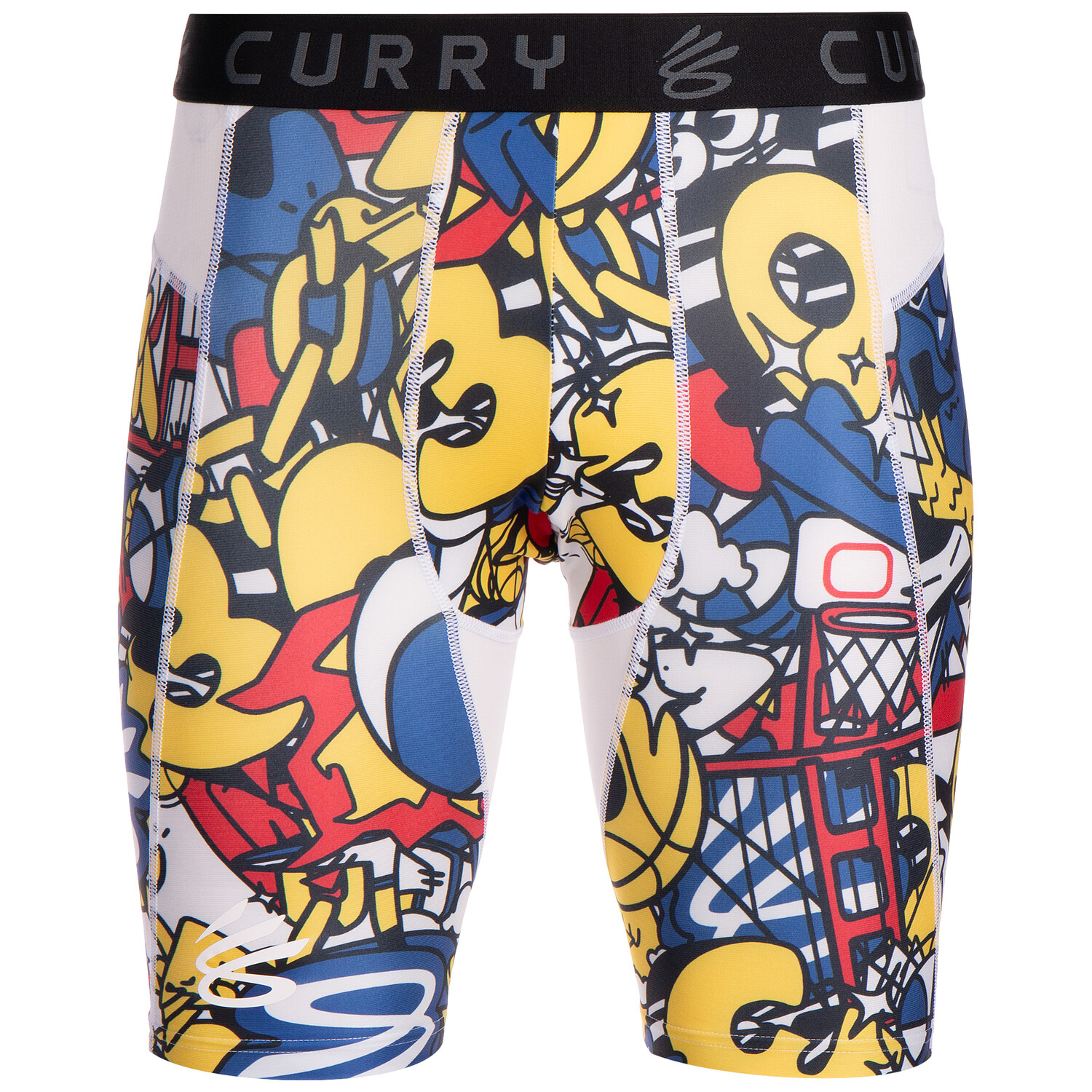 

Брюки Under Armour Funktionsshorts Curry HeatGear Printed, белый