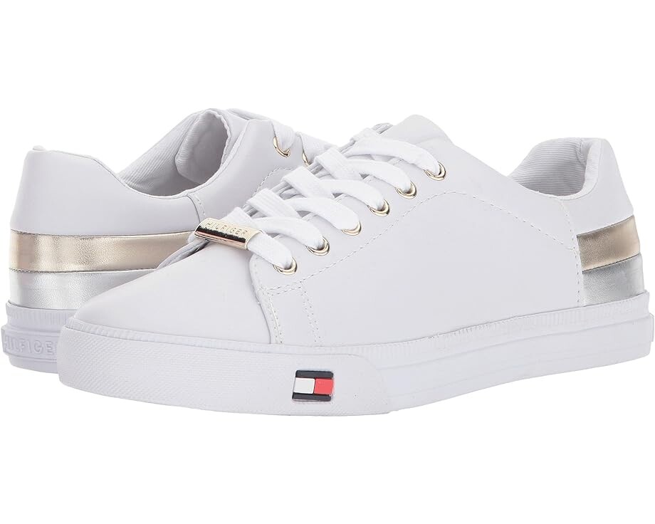 

Кроссовки Tommy Hilfiger Laddi, цвет White/Silver/Gold