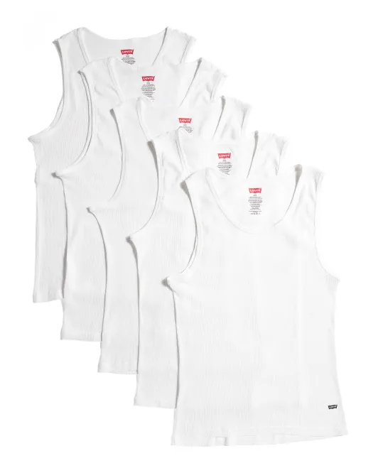 

5 пар маек Levis, белый