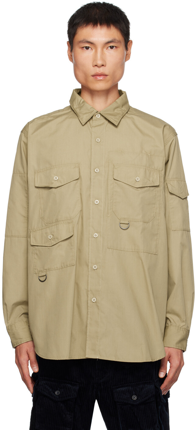 

Рубашка цвета хаки Engineered Garments