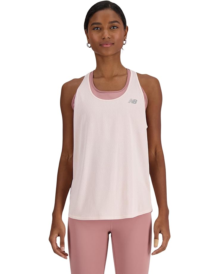 цена Майка New Balance Athletics Tank, цвет Quartz Pink Heather