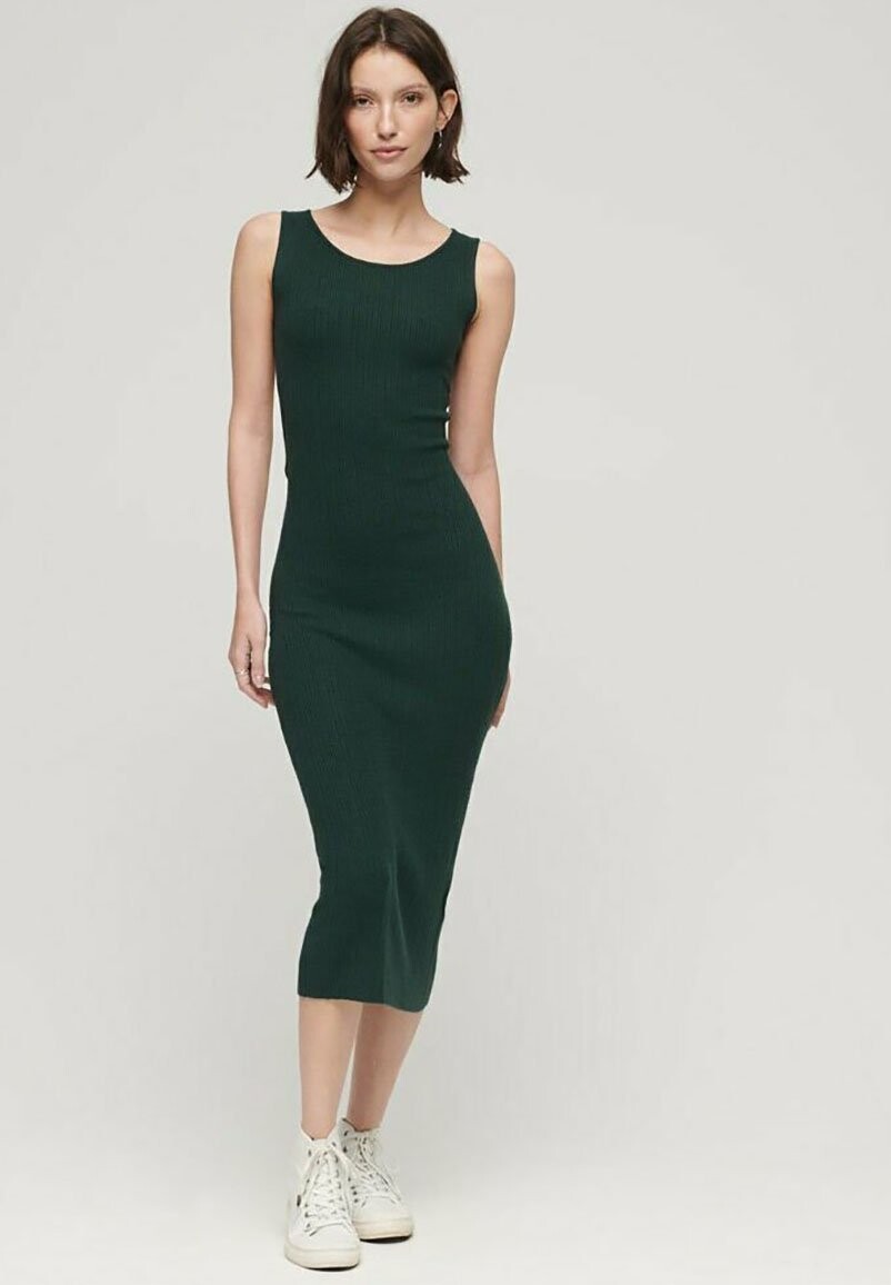 

Трикотажное платье BACKLESS MIDI Superdry, цвет eagle green