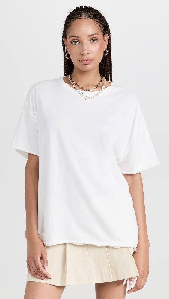 

Футболка Free People Nina, слоновая кость