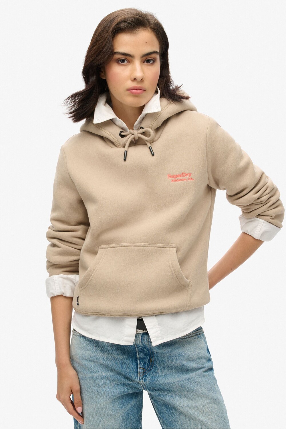 

Толстовка с логотипом Essential Superdry, серый