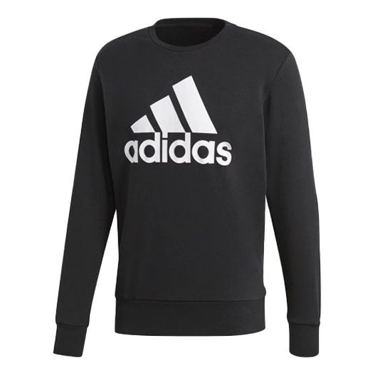 толстовка adidas logo sweatshirt black черный Толстовка adidas Essentials Logo Crewneck Sweatshirt, черный