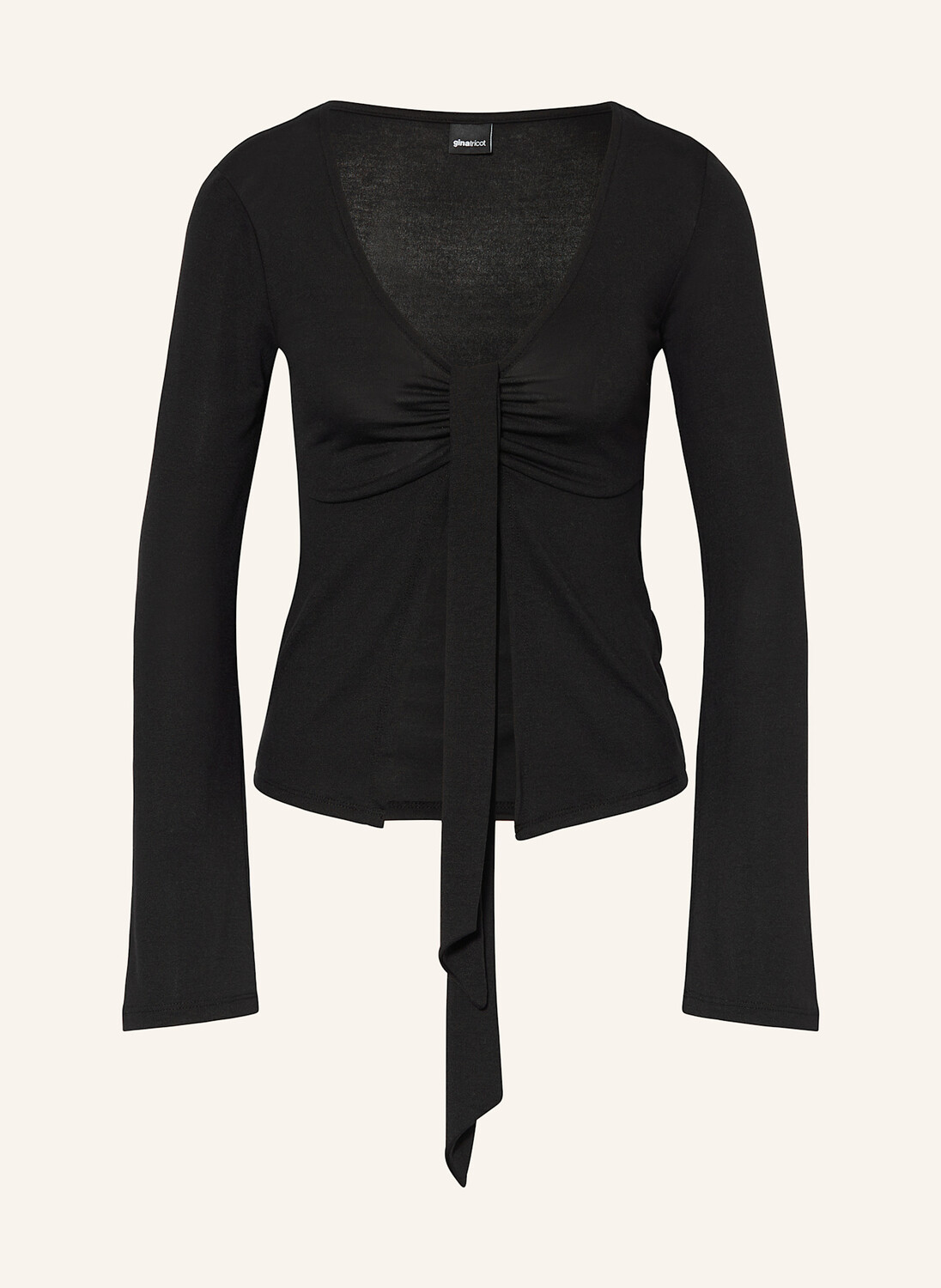 

Лонгслив gina tricot, черный
