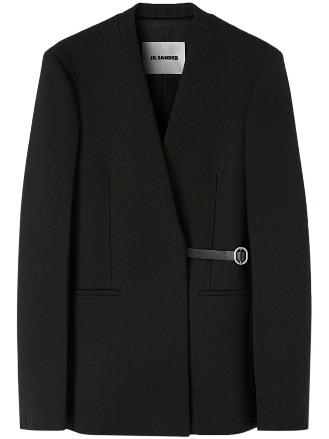 

Jil Sander блейзер из вирджинской шерсти с длинными рукавами, черный
