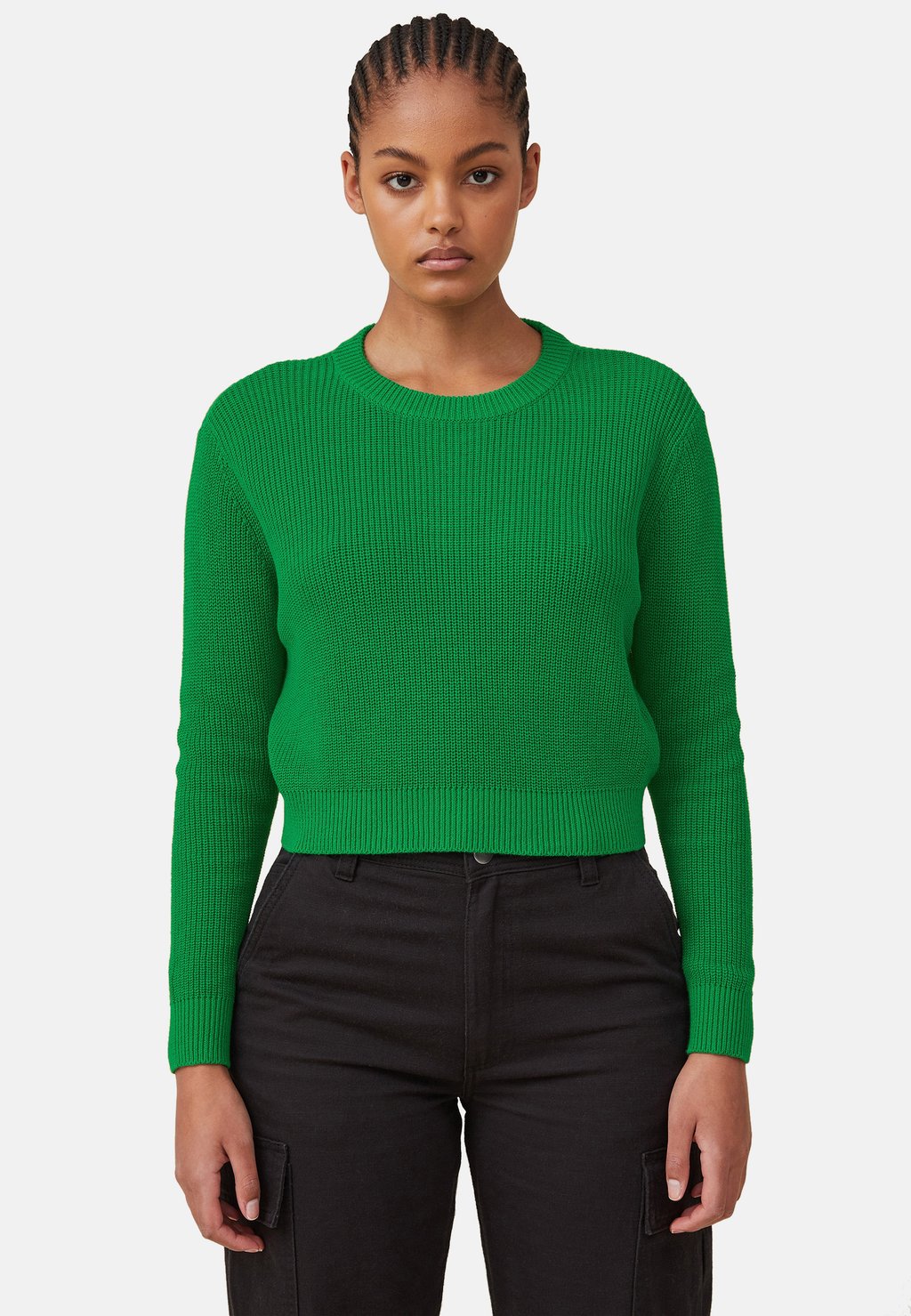 Вязаный свитер EVERYDAY CROP Cotton On, цвет buzzy green