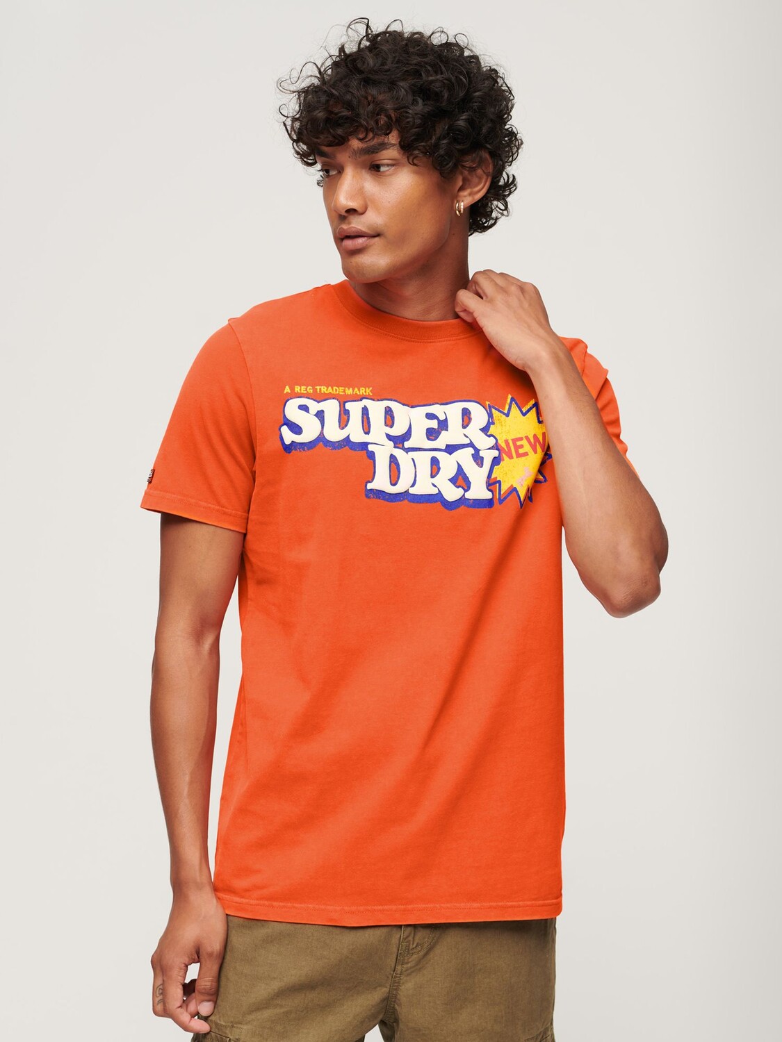

Футболка с логотипом Cooper в стиле ретро 70-х годов Superdry, пюре из тыквы