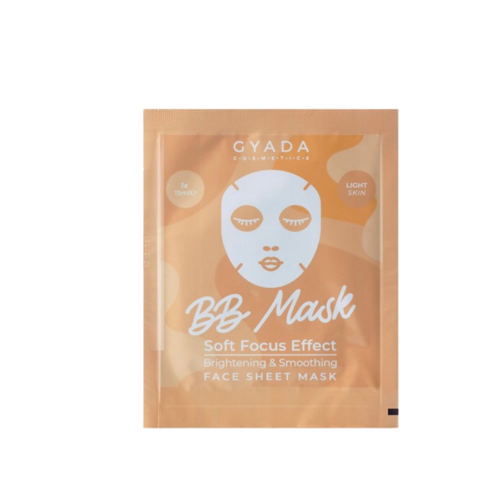 Маска для лица Bb mask brightening & smoothing sheet mask light Gyada cosmetics, 1 шт мужская маска для лица kast expo обогащенная магнием 25 г