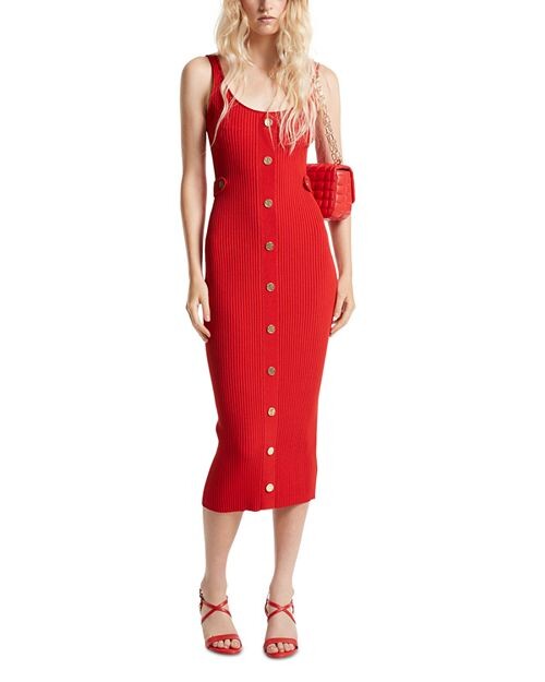 

Платье миди с овальным вырезом Michael Kors, цвет Red