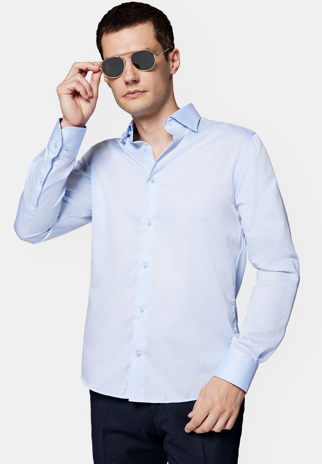 Рубашка ANABEL Lancerto, светло-синий фотографии