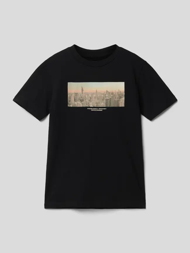 

Футболка с мотивным принтом модель «КОПЕНГАГЕН» Jack & Jones, черный