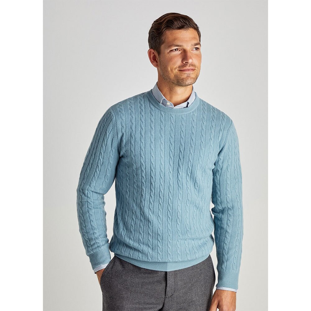 

Свитер Façonnable Cash Cable Crew Neck, синий