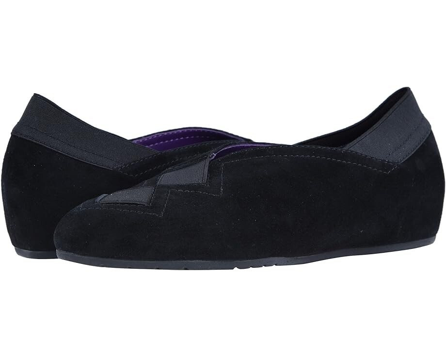 Лоферы Vaneli Pandy, цвет Black Suede/Black Elastic