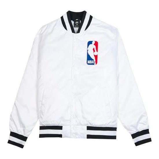Майка Nike SB x NBA Bomber Crossover Skateboard Casual Sports baseball uniform Jacket White, белый