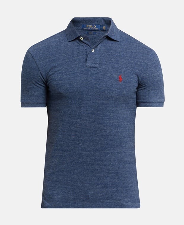 

Рубашка-поло из пике Polo Ralph Lauren, темно-синий