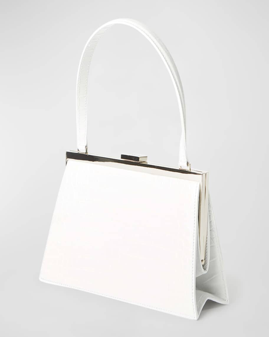 

Сумка Lady Mini с тиснением под крокодила и верхней ручкой Coperni