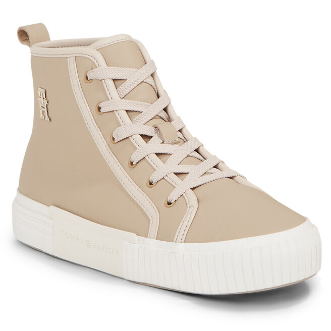 

Кроссовки Tommy Hilfiger VulcTh Leather, бежевый
