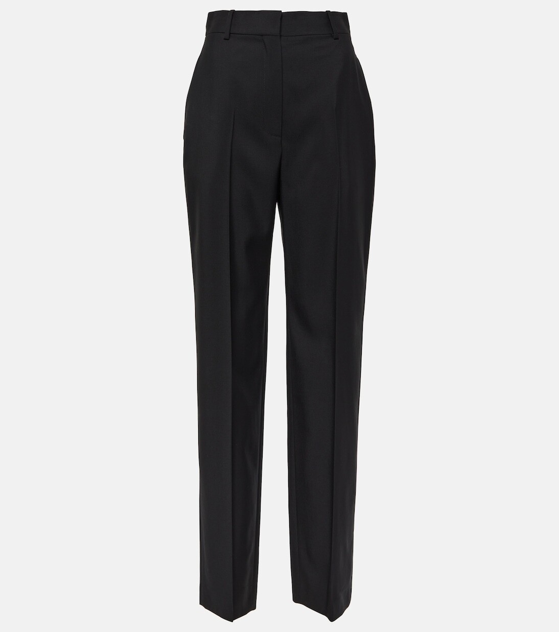 

Шерстяные прямые брюки Alexander Mcqueen, черный