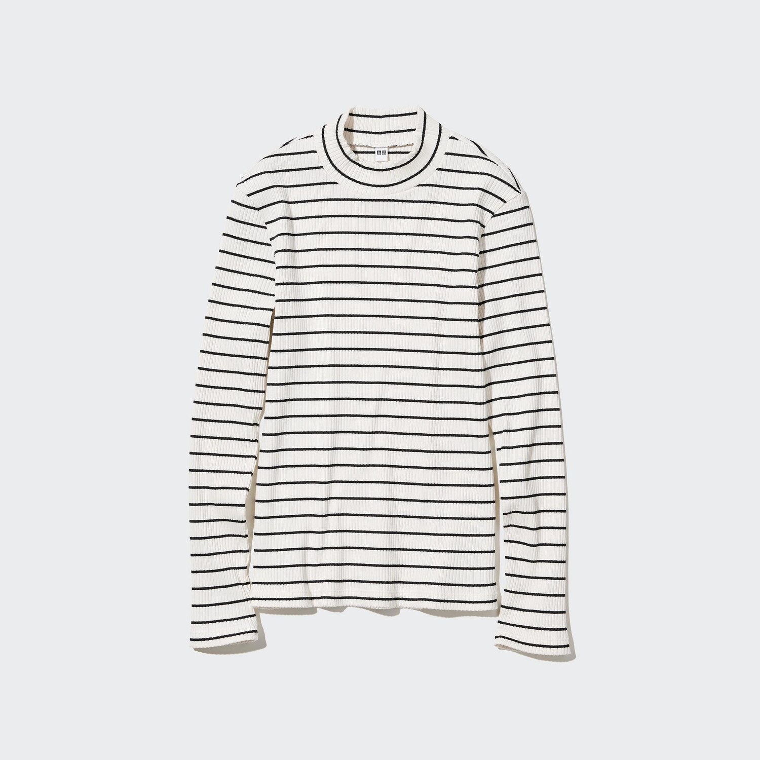 

Футболка Uniqlo в ребристую полоску, белый