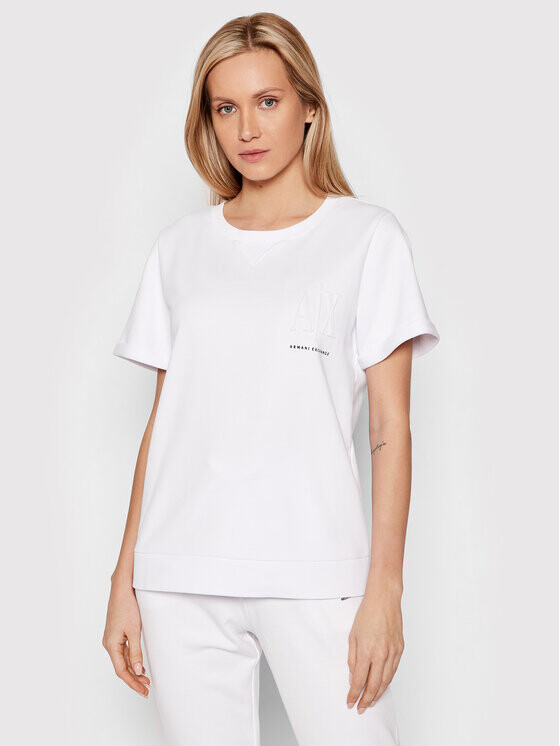 

Футболка свободного кроя Armani Exchange, белый