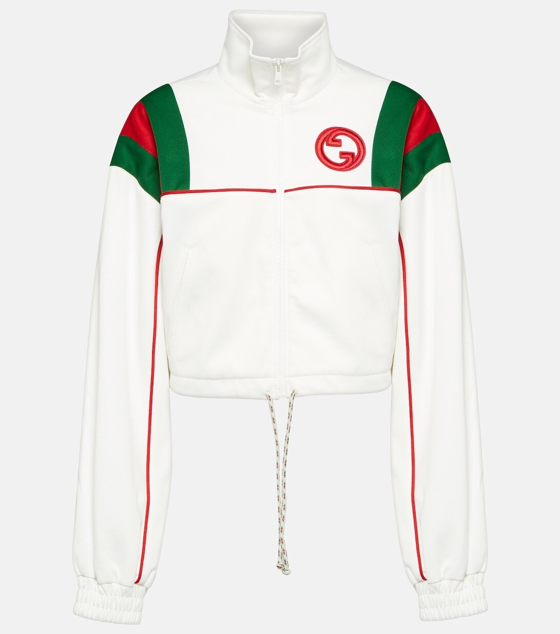 

Куртка Interlocking G Web Stripe GUCCI, белый